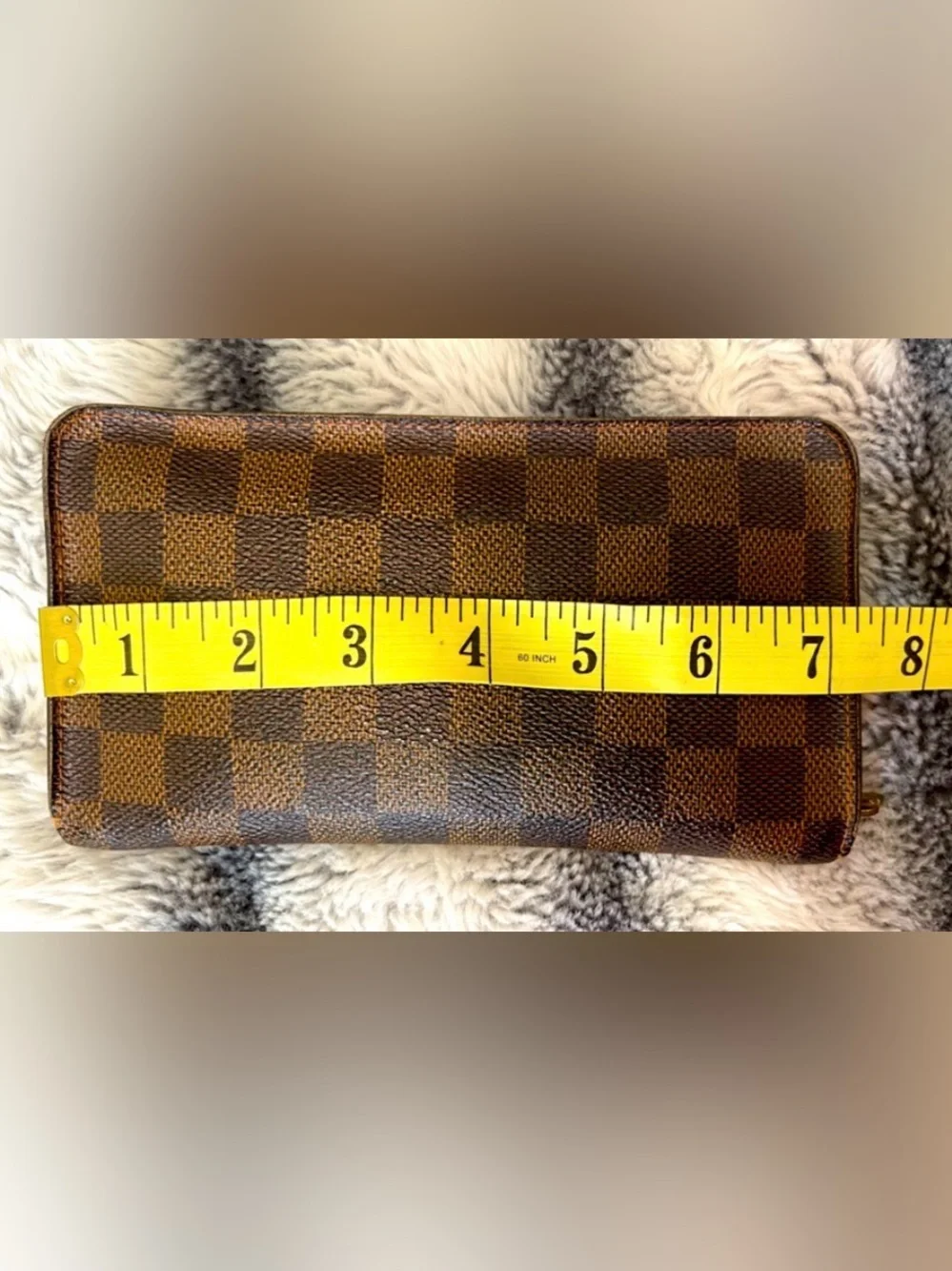Louis Vuitton Brown Damier Ebene Zip Wallet - Picture 15 of 16